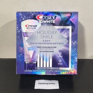 Crest 3D White Brilliance holiday smile teeth whitening gift box Toothpaste Mint